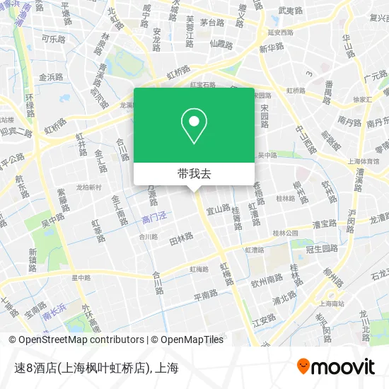 速8酒店(上海枫叶虹桥店)地图