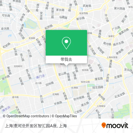 上海漕河泾开发区智汇园A座地图