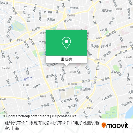 延锋汽车饰件系统有限公司汽车饰件和电子检测试验室地图