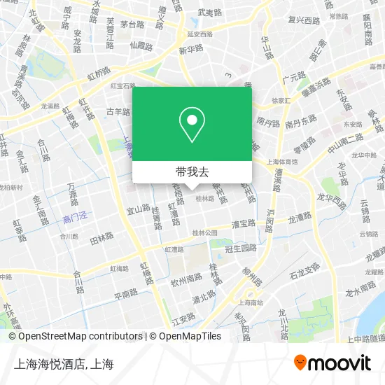 上海海悦酒店地图