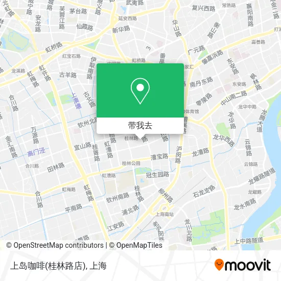上岛咖啡(桂林路店)地图