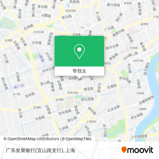 广东发展银行(宜山路支行)地图