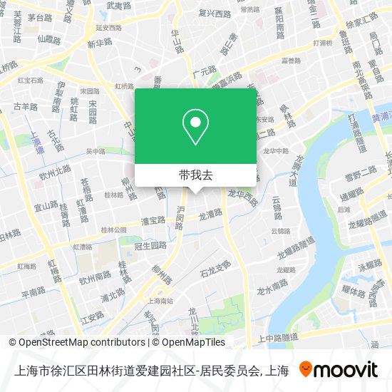 上海市徐汇区田林街道爱建园社区-居民委员会地图