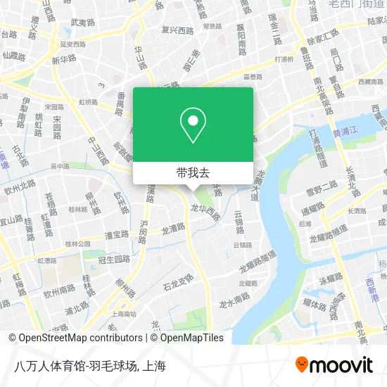 八万人体育馆-羽毛球场地图