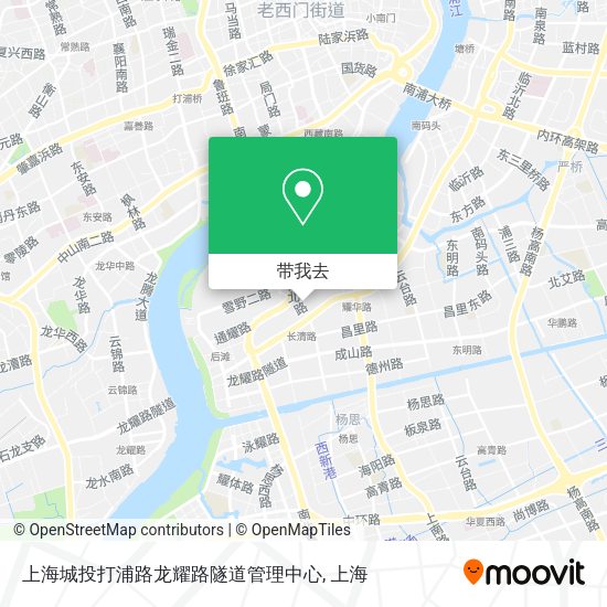 上海城投打浦路龙耀路隧道管理中心地图