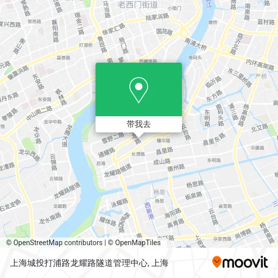 上海城投打浦路龙耀路隧道管理中心地图