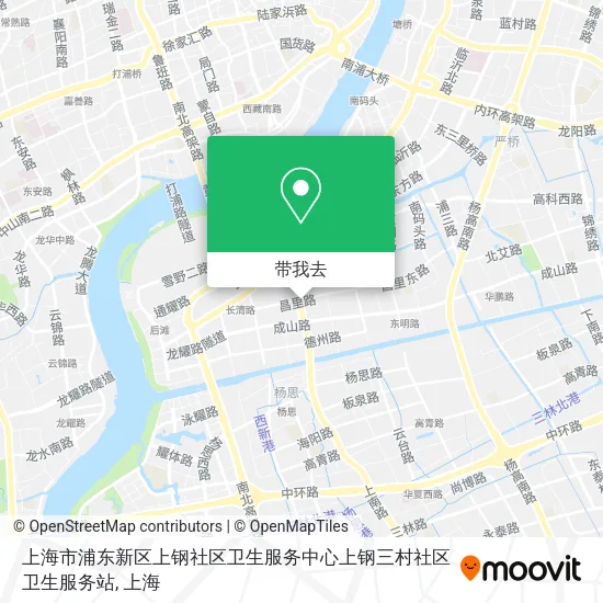 上海市浦东新区上钢社区卫生服务中心上钢三村社区卫生服务站地图