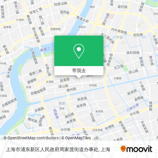 上海市浦东新区人民政府周家渡街道办事处地图