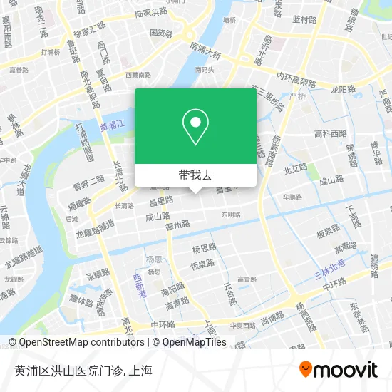 黄浦区洪山医院门诊地图