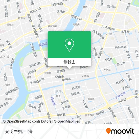 光明牛奶地图