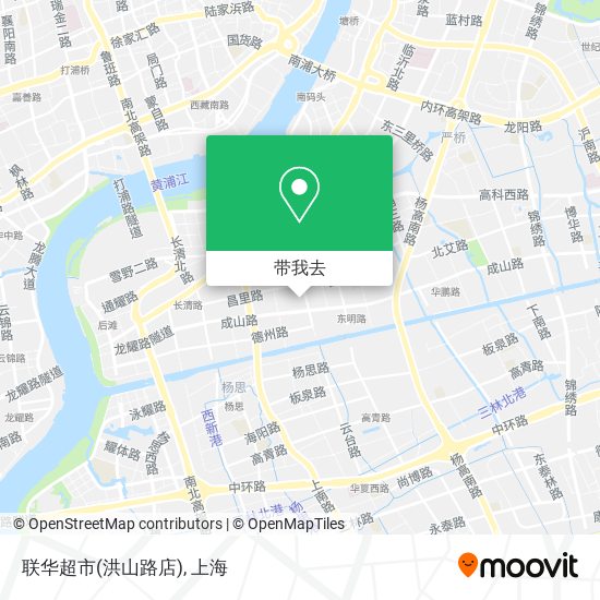联华超市(洪山路店)地图