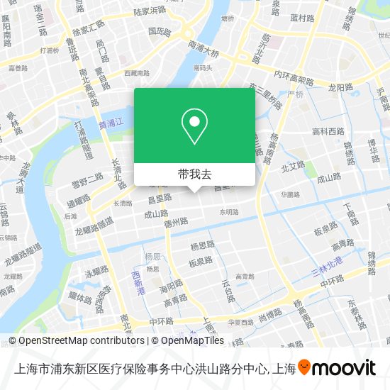 上海市浦东新区医疗保险事务中心洪山路分中心地图