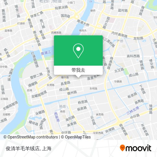 俊清羊毛羊绒店地图