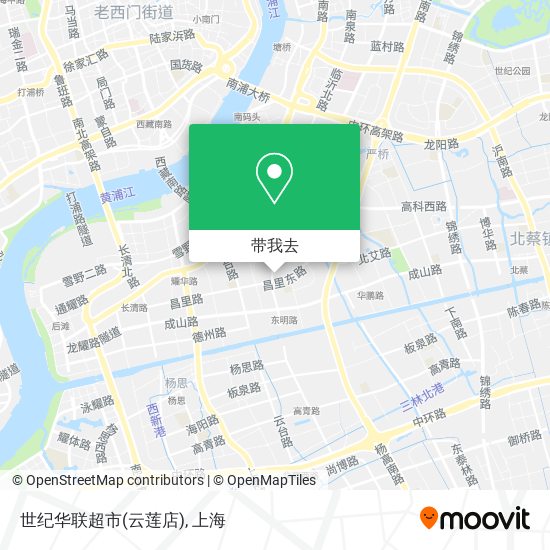 世纪华联超市(云莲店)地图