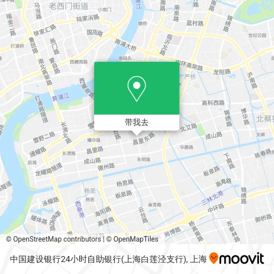 中国建设银行24小时自助银行(上海白莲泾支行)地图