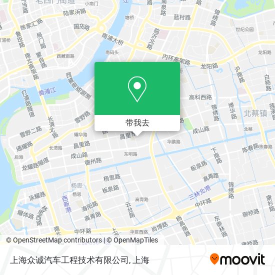 上海众诚汽车工程技术有限公司地图