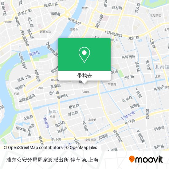 浦东公安分局周家渡派出所-停车场地图