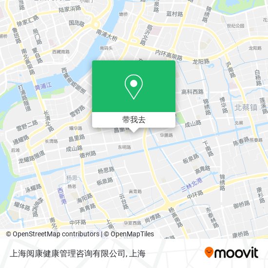 上海阅康健康管理咨询有限公司地图