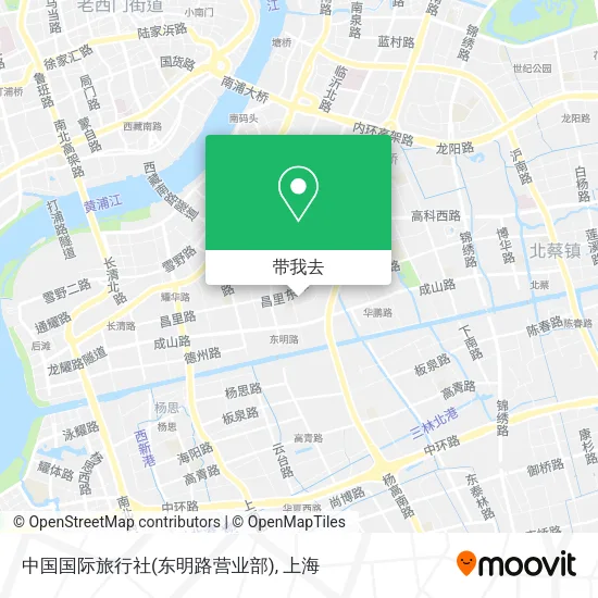 中国国际旅行社(东明路营业部)地图