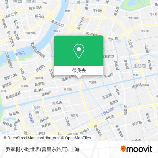 乔家栅小吃世界(昌里东路店)地图