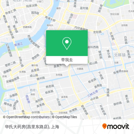 华氏大药房(昌里东路店)地图