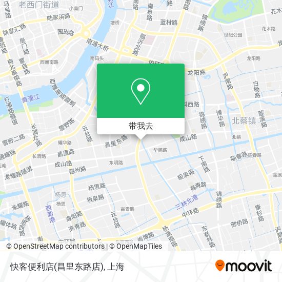 快客便利店(昌里东路店)地图