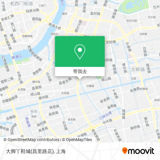 大脚丫鞋城(昌里路店)地图