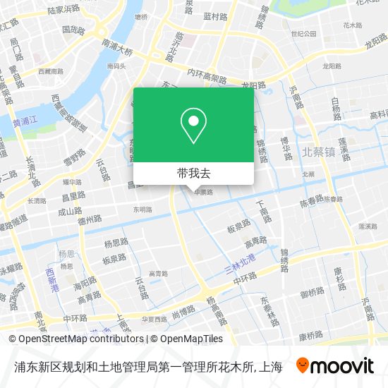 浦东新区规划和土地管理局第一管理所花木所地图