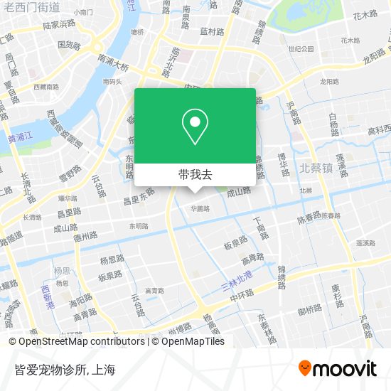 皆爱宠物诊所地图