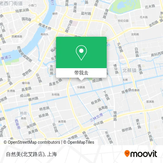 自然美(北艾路店)地图