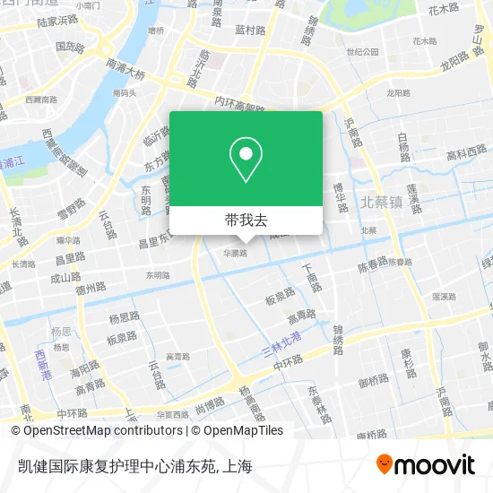 凯健国际康复护理中心浦东苑地图