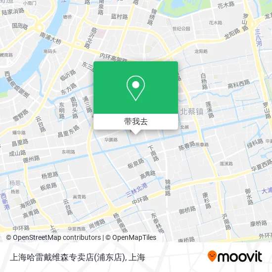 上海哈雷戴维森专卖店(浦东店)地图