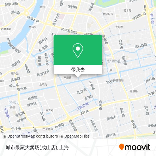 城市果蔬大卖场(成山店)地图