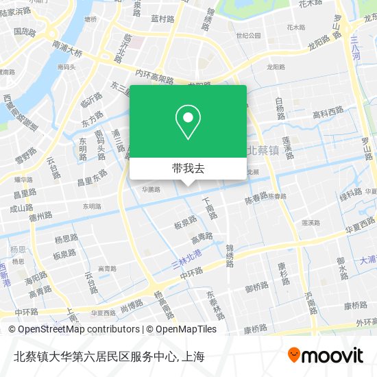 北蔡镇大华第六居民区服务中心地图