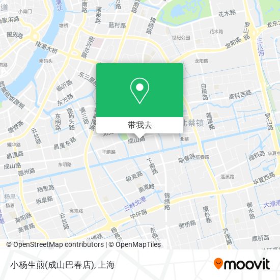 小杨生煎(成山巴春店)地图