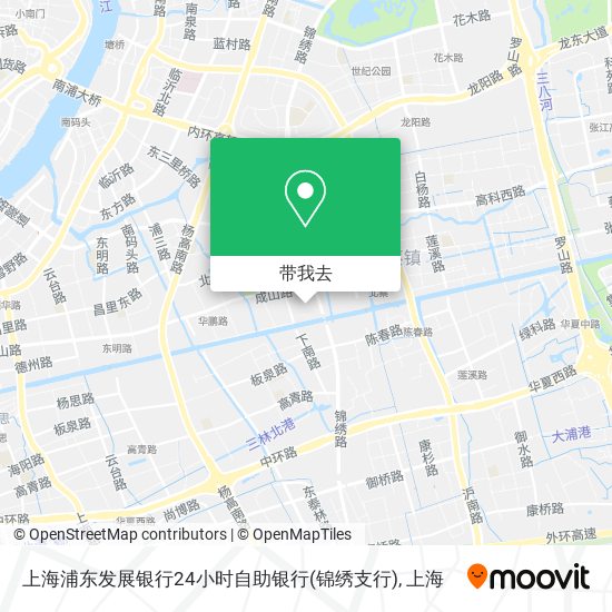 上海浦东发展银行24小时自助银行(锦绣支行)地图
