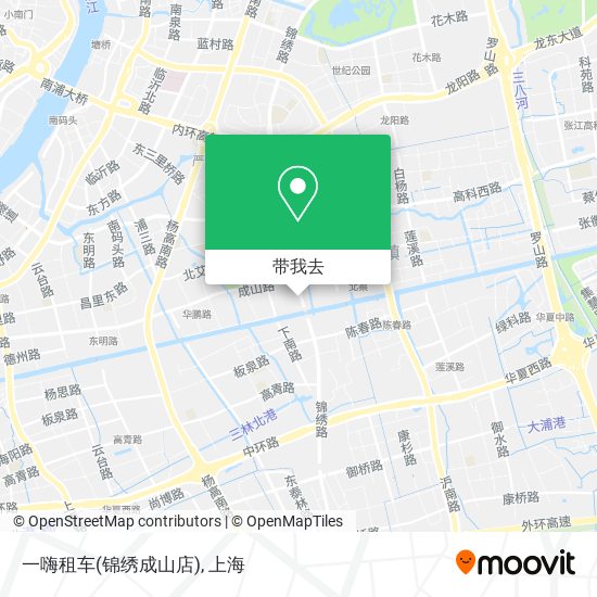 一嗨租车(锦绣成山店)地图