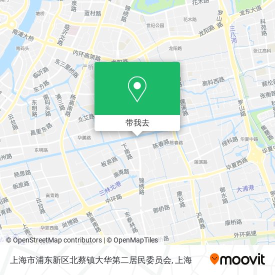 上海市浦东新区北蔡镇大华第二居民委员会地图