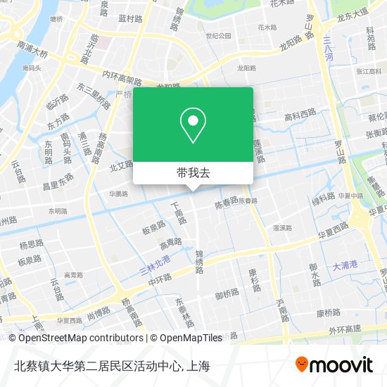 北蔡镇大华第二居民区活动中心地图