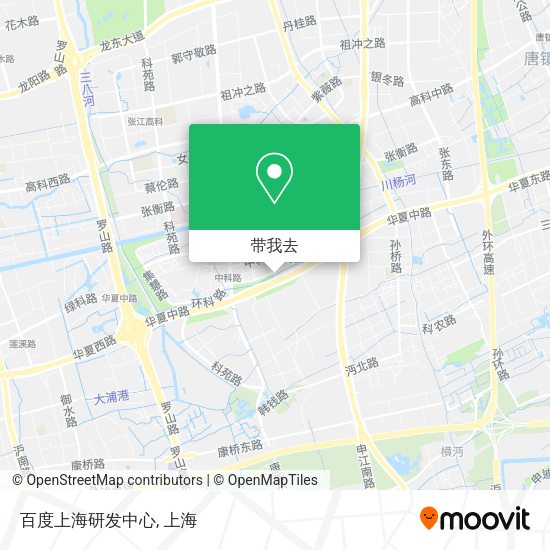 百度上海研发中心地图