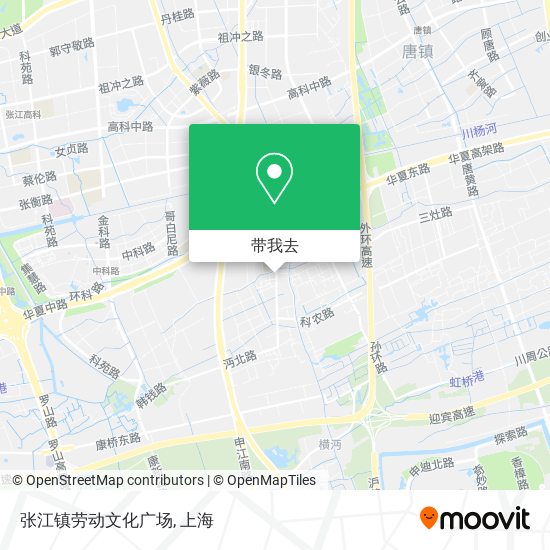 张江镇劳动文化广场地图