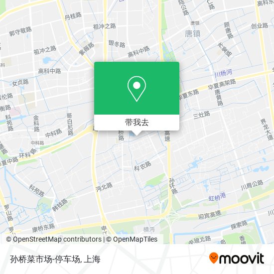 孙桥菜市场-停车场地图