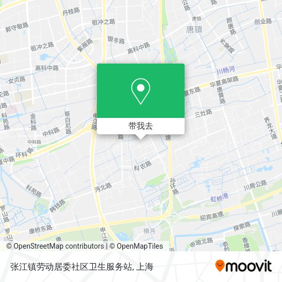 张江镇劳动居委社区卫生服务站地图
