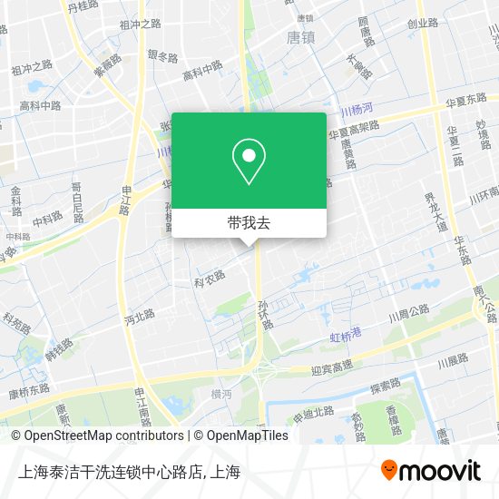 上海泰洁干洗连锁中心路店地图