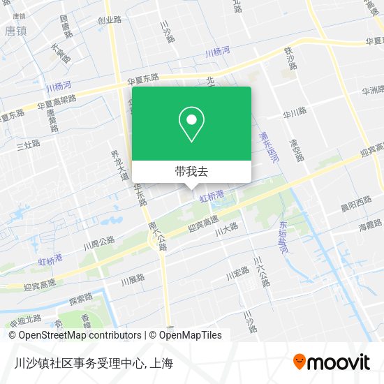 川沙镇社区事务受理中心地图