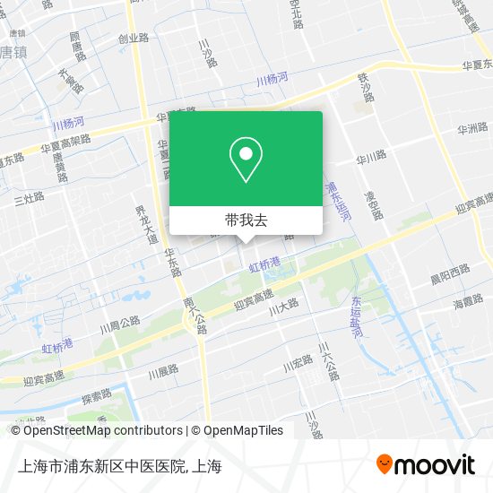 上海市浦东新区中医医院地图