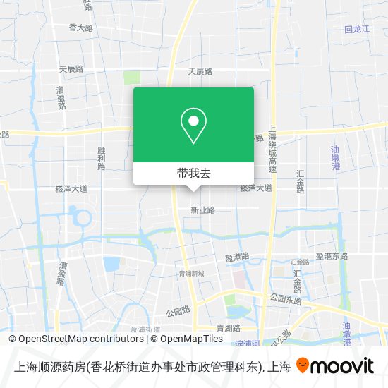上海顺源药房(香花桥街道办事处市政管理科东)地图