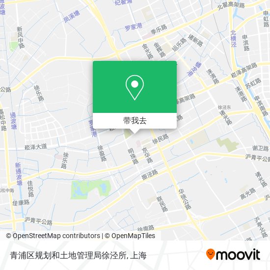 青浦区规划和土地管理局徐泾所地图