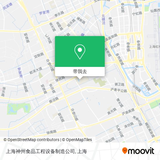 上海神州食品工程设备制造公司地图