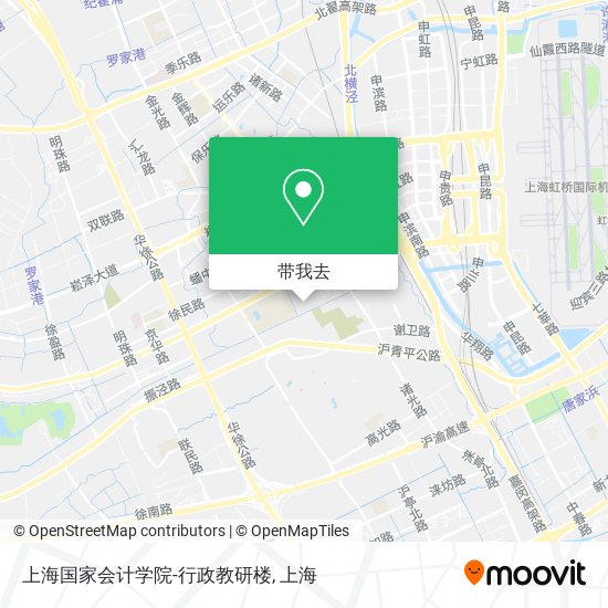 上海国家会计学院-行政教研楼地图